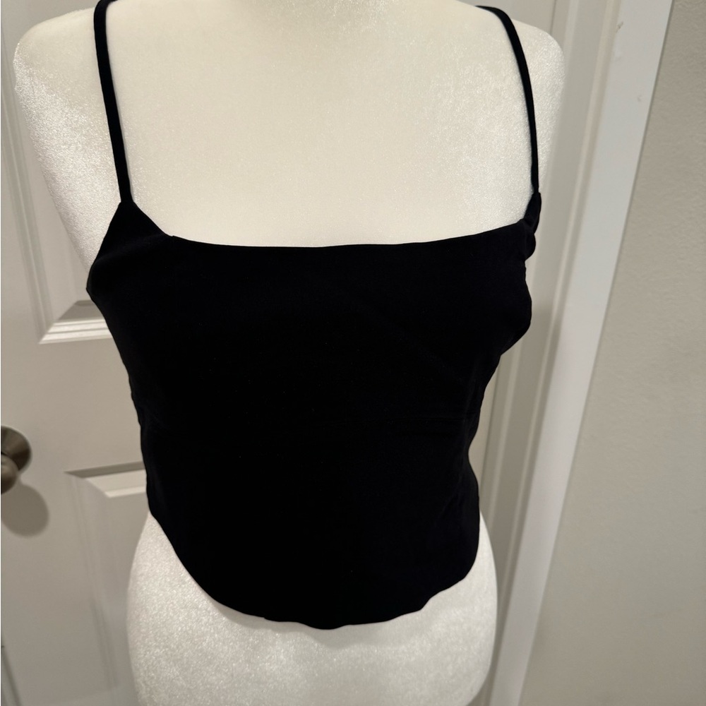 Black crop top